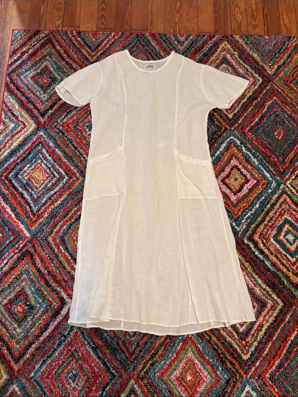 Flax White Linen Dress